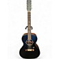 Used Gretsch Guitars DELTOLUXE CONCERT Black Acoustic Electric Guitar thumbnail