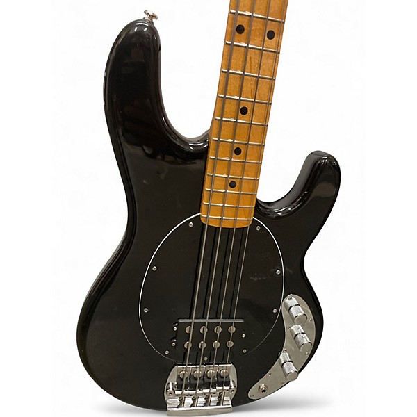 Used Music Man retro 70s stingray black Electric Bass Guitar