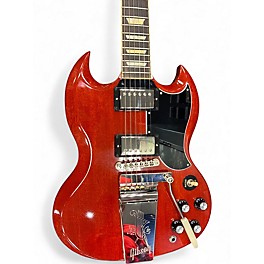 Used Gibson SG STANDARD 61 MAESTRO Candy Apple Red Solid Body Electric Guitar