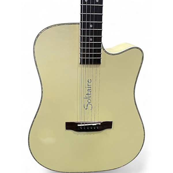 Used Boulder Creek SOLITAIRE YELLOW Acoustic Electric Guitar