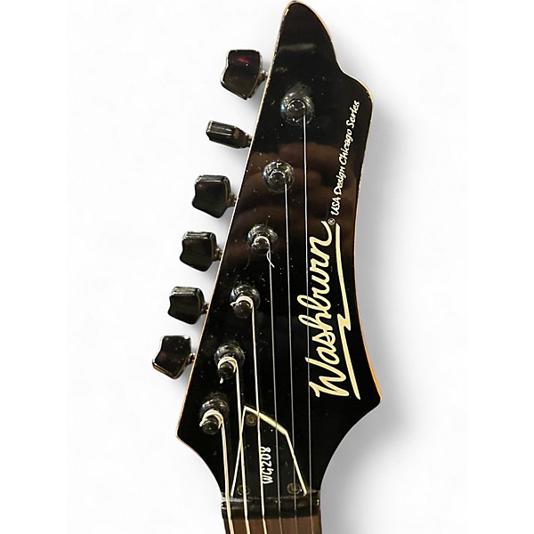 Used Washburn WG208 Black Solid Body Electric Guitar