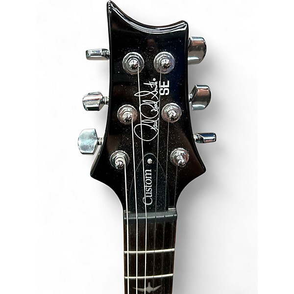 Used PRS SE Custom 24 Black Gold Sunburst Solid Body Electric Guitar