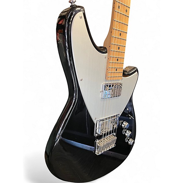 Used Reverend Z Black and Silver Solid Body Electric Guitar