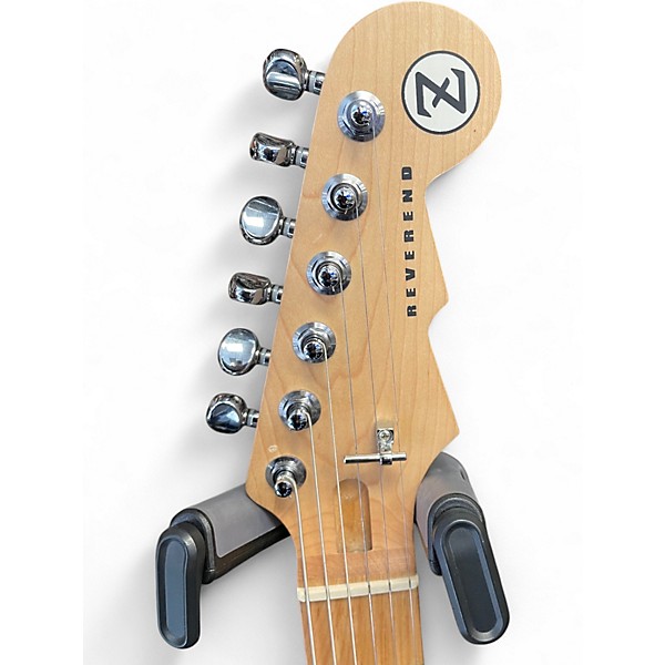 Used Reverend Z Black and Silver Solid Body Electric Guitar