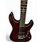 Used Schecter Guitar Research Damien Elite 6 Floyd Rose RED Solid Body Electric Guitar