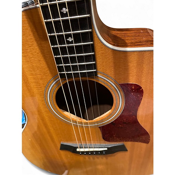 Used Taylor 214CE Deluxe Natural Acoustic Electric Guitar