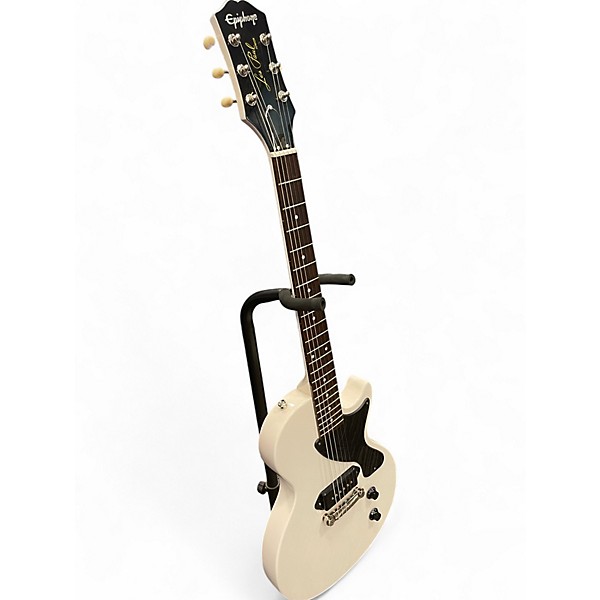 Used Epiphone BILLIE JOE ARMSTRONG SIGNATURELES PAUL JR WHITE Solid Body Electric Guitar