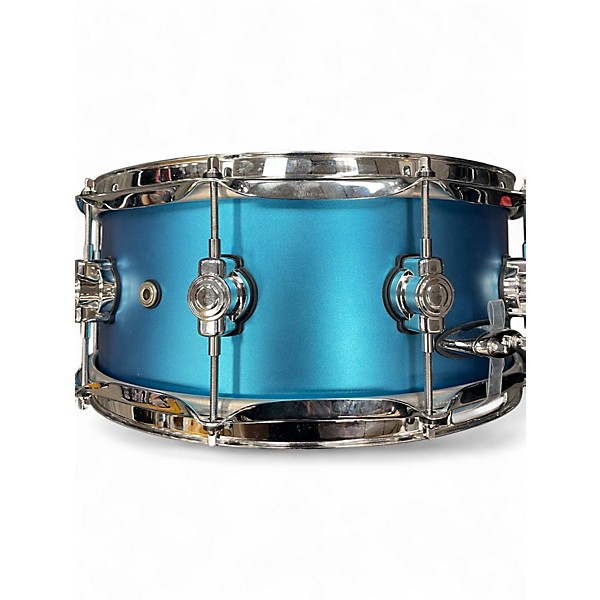 Used DW 14X6.5 Design Series Snare Aqua Blue Drum