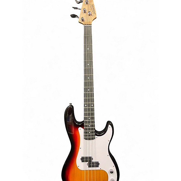 Used Glarry GP BASS Tobacco Burst Electric Bass Guitar