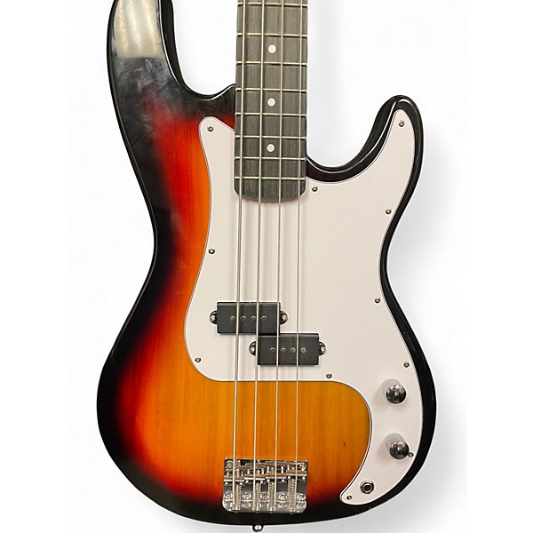 Used Glarry GP BASS Tobacco Burst Electric Bass Guitar