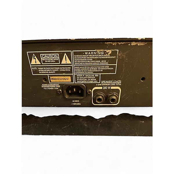 Used Gallien-Krueger Backline 600 300W Bass Amp Head