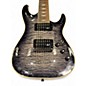 Used Schecter Guitar Research Omen Extreme 7 Transparent Black Solid Body Electric Guitar