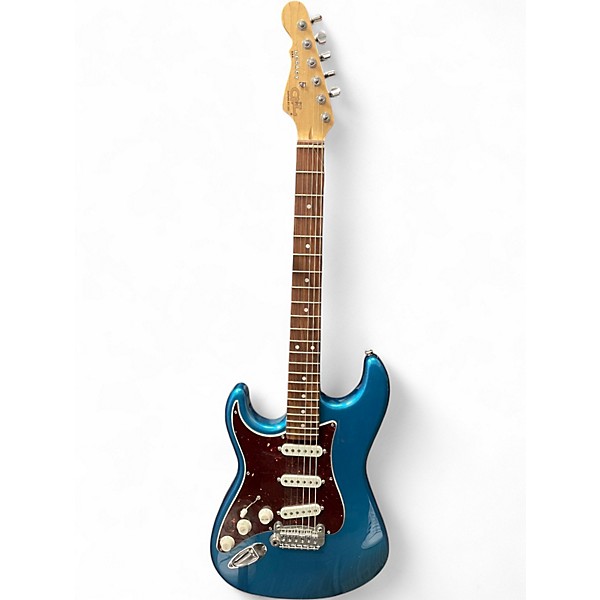 Used G&L Fullerton Deluxe Legacy Blue Solid Body Electric Guitar