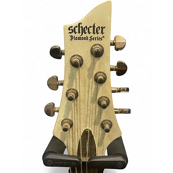 Used Schecter Guitar Research Demon 7 String Alpine White Solid Body Electric Guitar