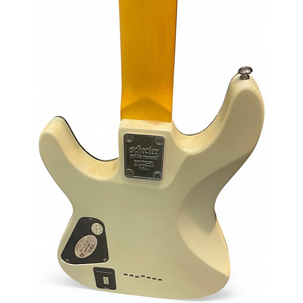 Used Schecter Guitar Research Demon 7 String Alpine White Solid Body Electric Guitar
