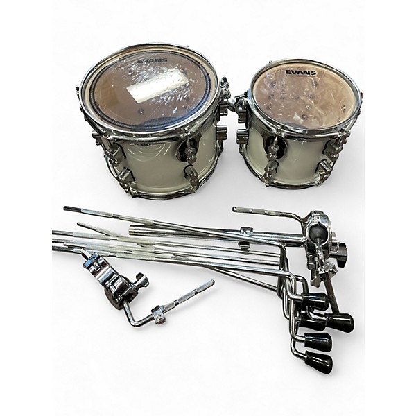 Used DW 6 Piece Concept Series Maple Pearl White Drum Kit