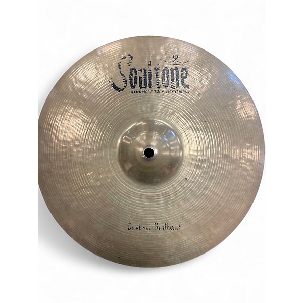 Used Soultone 14in CUSTOM BRILLIANT HI HAT PAIR Cymbal