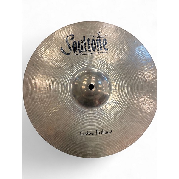 Used Soultone 14in CUSTOM BRILLIANT HI HAT PAIR Cymbal