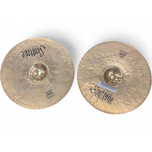 Used Soultone 14in CUSTOM BRILLIANT HI HAT PAIR Cymbal