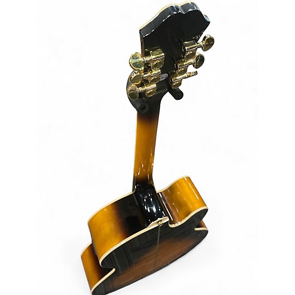 Used Epiphone J-200EC STUDIO LEFT HANDED Vintage Sunburst Acoustic Electric Guitar