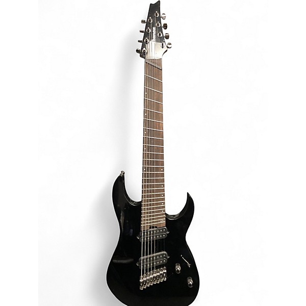Used Ibanez rgms8 Black Solid Body Electric Guitar