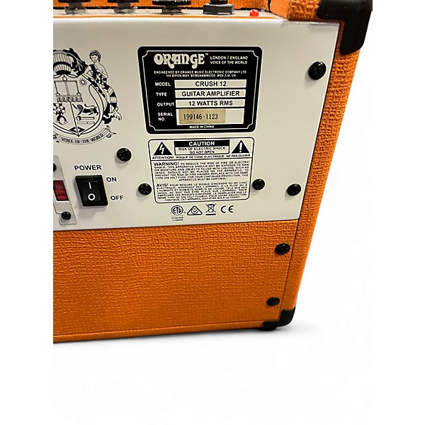 Used Orange Amplifiers Crush 12 Guitar Combo Amp