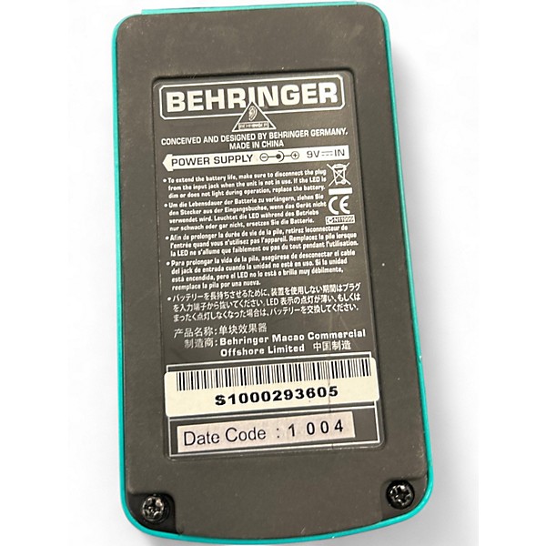 Used Behringer CS400 Compressor Sustainer Effect Pedal