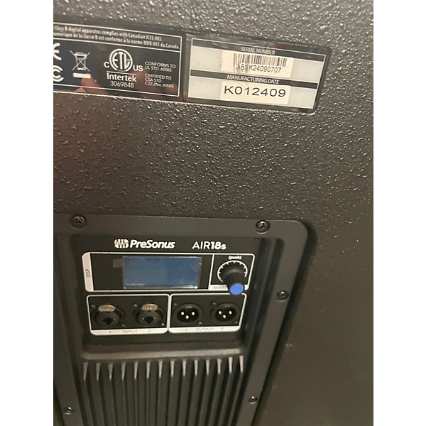 Used PreSonus Air18s Powered Subwoofer