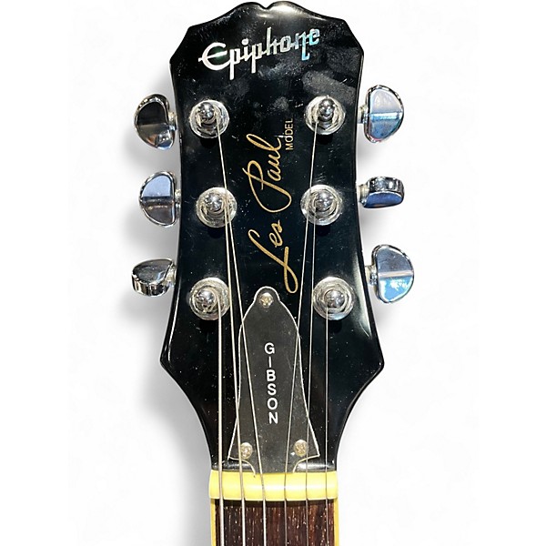 Used Epiphone Les Paul Standard Ebony Solid Body Electric Guitar