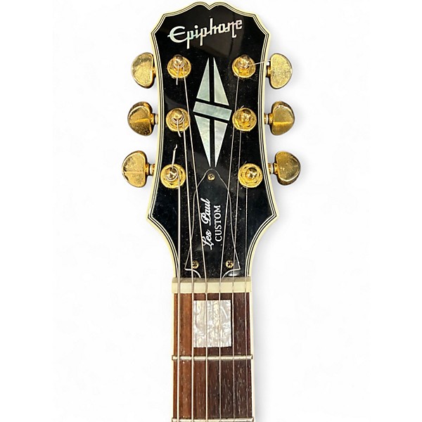 Used Epiphone Les Paul Custom Alpine White Solid Body Electric Guitar