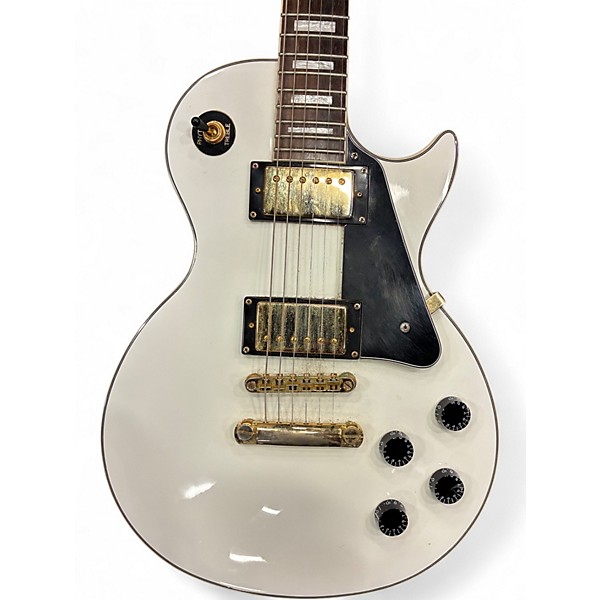 Used Epiphone Les Paul Custom Alpine White Solid Body Electric Guitar