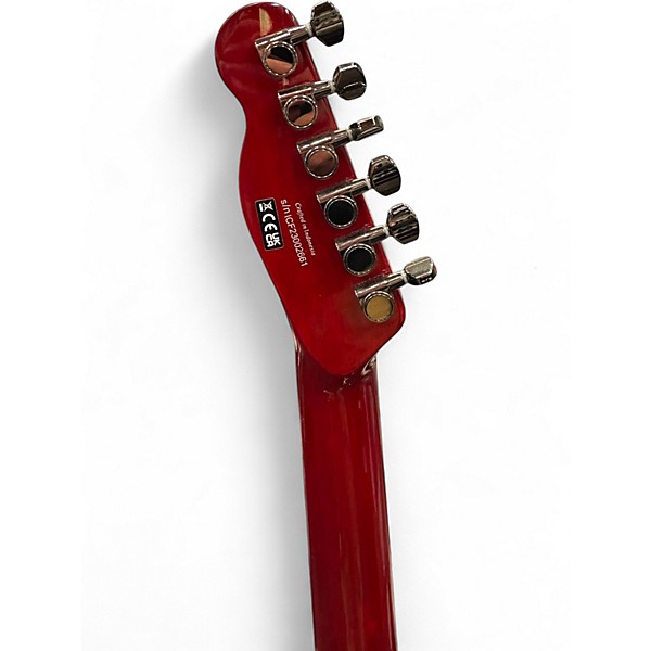 Used Fender CUSTOM TELE FMT RED Solid Body Electric Guitar
