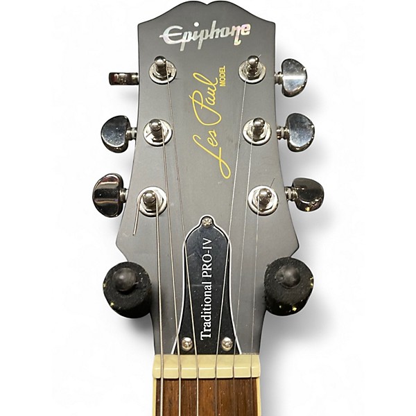 Used Epiphone Les Paul Traditional Pro IV Worn Wine Red Solid Body Electric Guitar