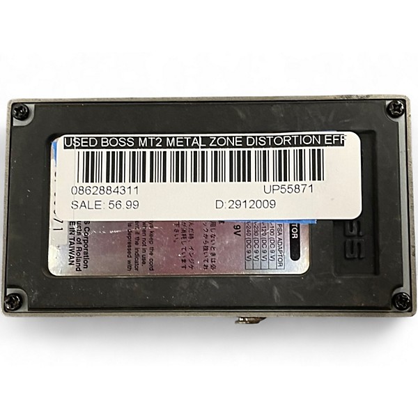 Used BOSS MT2 Metal Zone Distortion Effect Pedal