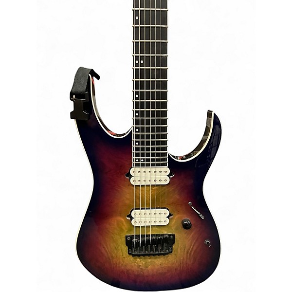 Used Ibanez rgix7fdlb Anaconda Burst Solid Body Electric Guitar