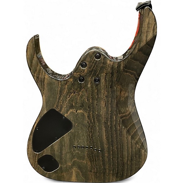 Used Ibanez rgix7fdlb Anaconda Burst Solid Body Electric Guitar