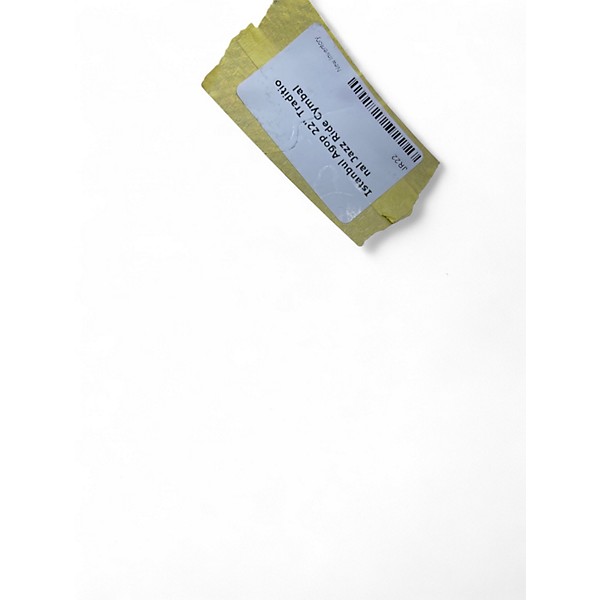 Used Istanbul Agop 22in Traditional Jazz Ride Cymbal