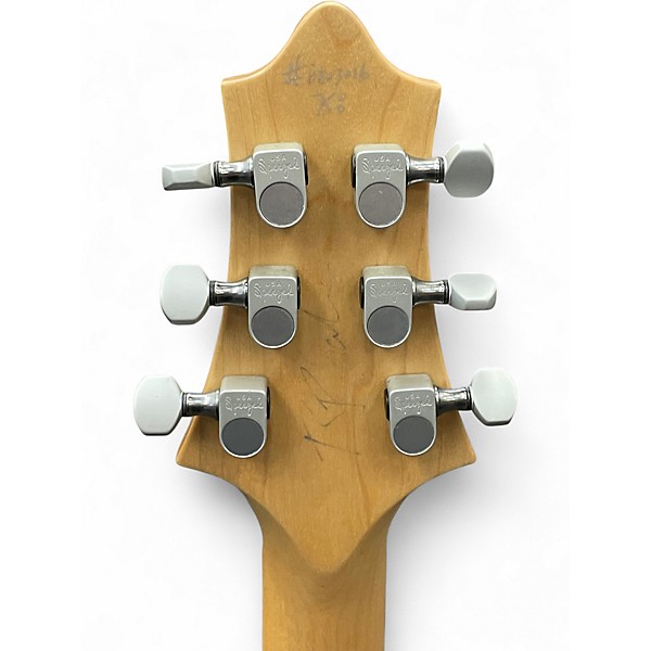 Used Gadow Single Cut Blue Solid Body Electric Guitar