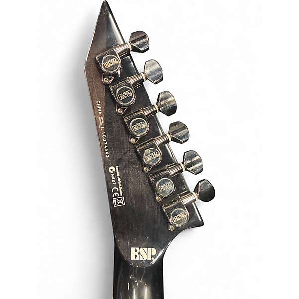 Used ESP LTD MH350NT Trans Black Solid Body Electric Guitar