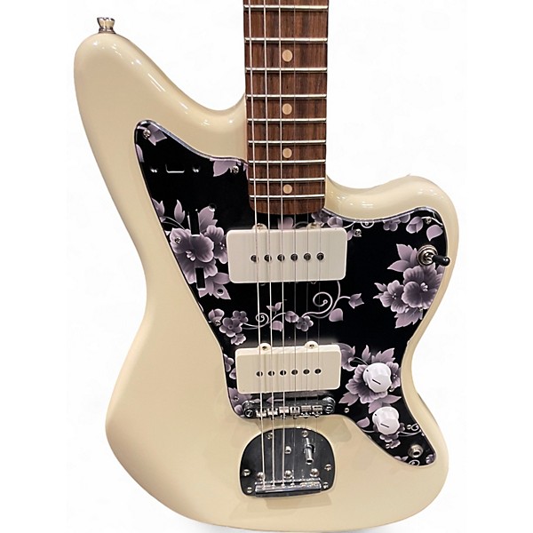 Used Squier J Mascis Jazzmaster Vintage White Solid Body Electric Guitar