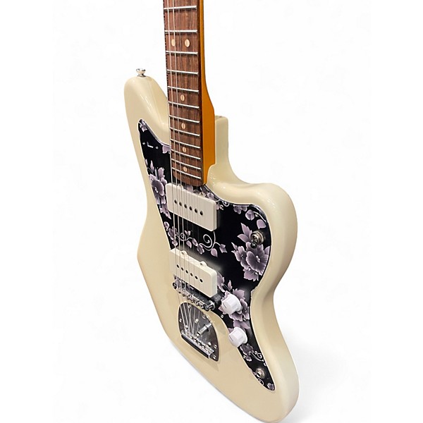 Used Squier J Mascis Jazzmaster Vintage White Solid Body Electric Guitar