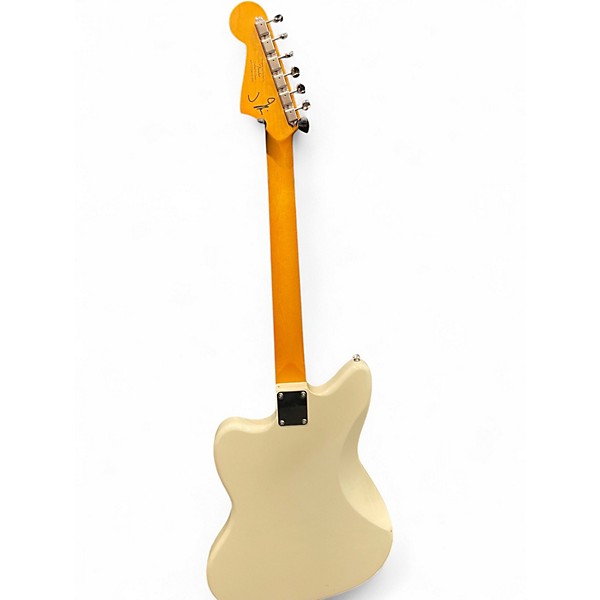 Used Squier J Mascis Jazzmaster Vintage White Solid Body Electric Guitar