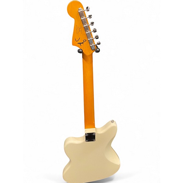 Used Squier J Mascis Jazzmaster Vintage White Solid Body Electric Guitar