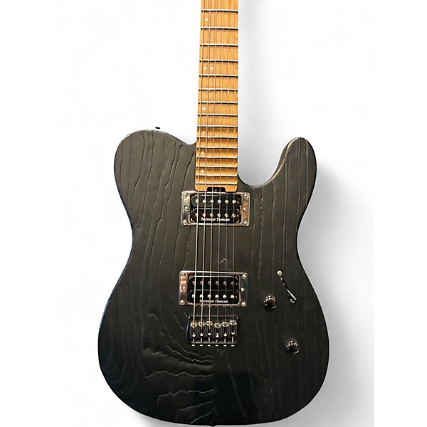 Used ESP LTD TE1000 Black Blast Solid Body Electric Guitar