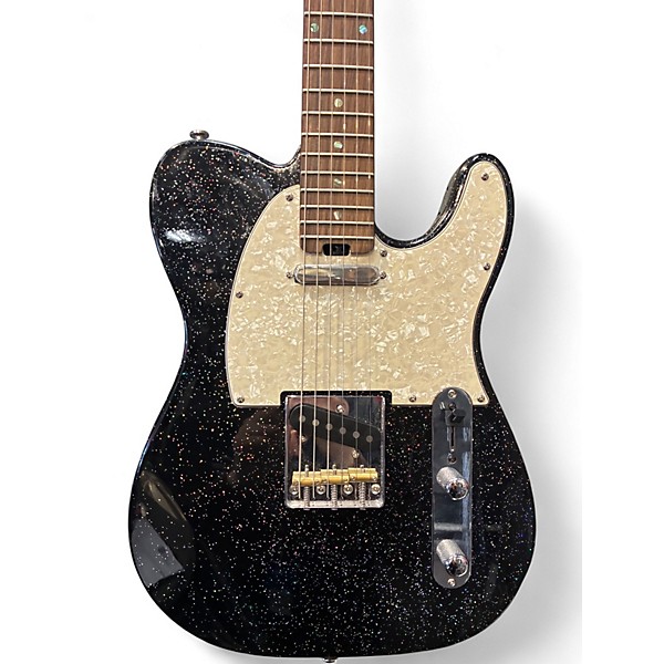 Used Firefly FFTL Pure Black Galaxy Sparkle Solid Body Electric Guitar