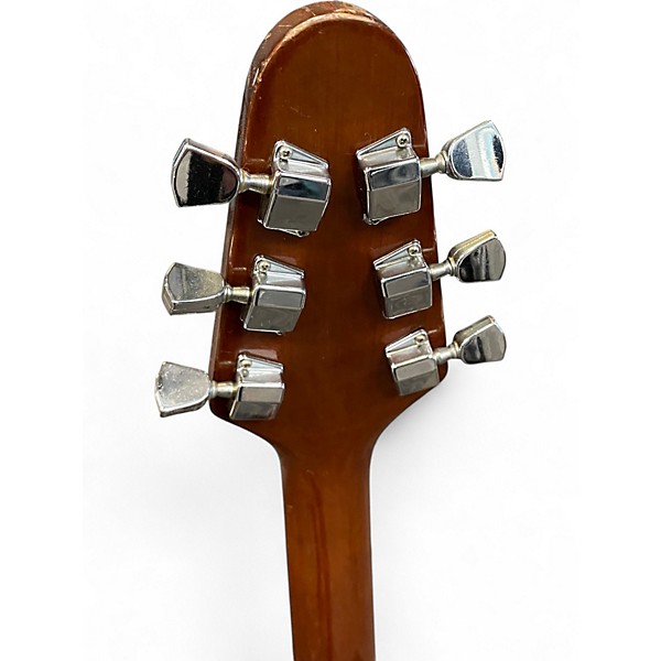 Used Harmony V666 Walnut Solid Body Electric Guitar