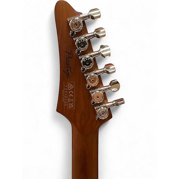 Used Ibanez AZ2402 PRESTIGE  PEARL WHITE FLAT Solid Body Electric Guitar