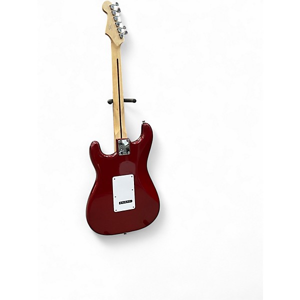Used Squier Bullet Stratocaster Wine Red Solid Body Electric Guitar