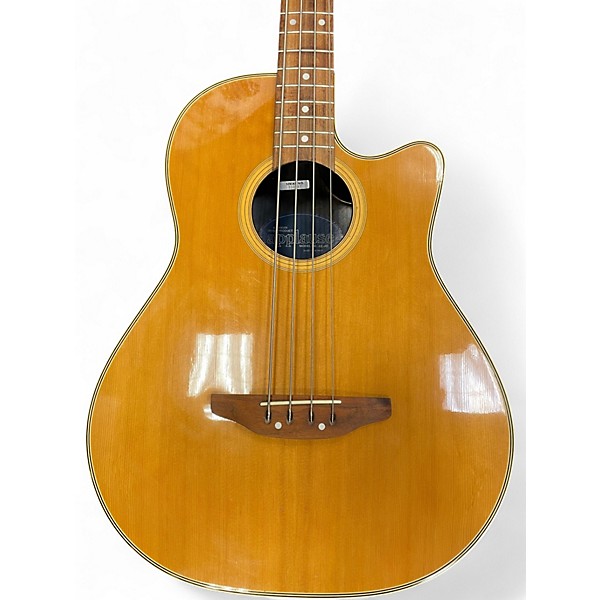 Used Ovation AE40 Natural Acoustic Bass Guitar