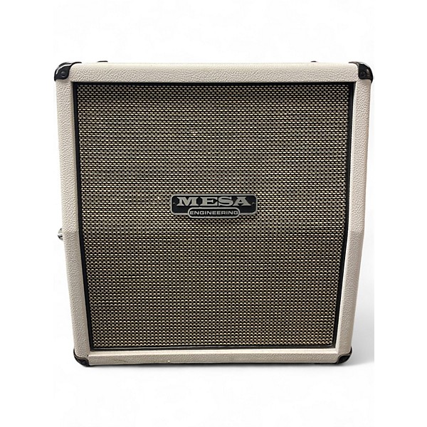Used MESA/Boogie 1x12 Mini Rectifier Slant Cabinet in White Bronco Guitar Cabinet